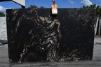 BLACK TITANIUM LEATHER 3CM LOT 3L442156 131X80